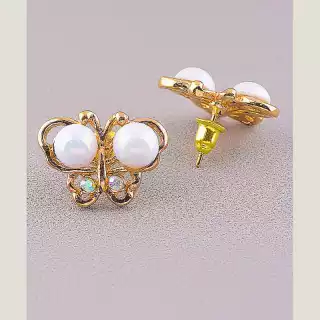 Сережки англійський замок Fashion Сrystal