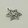 🏷️️ Кулон зірка метал 25x18 мм F-75021