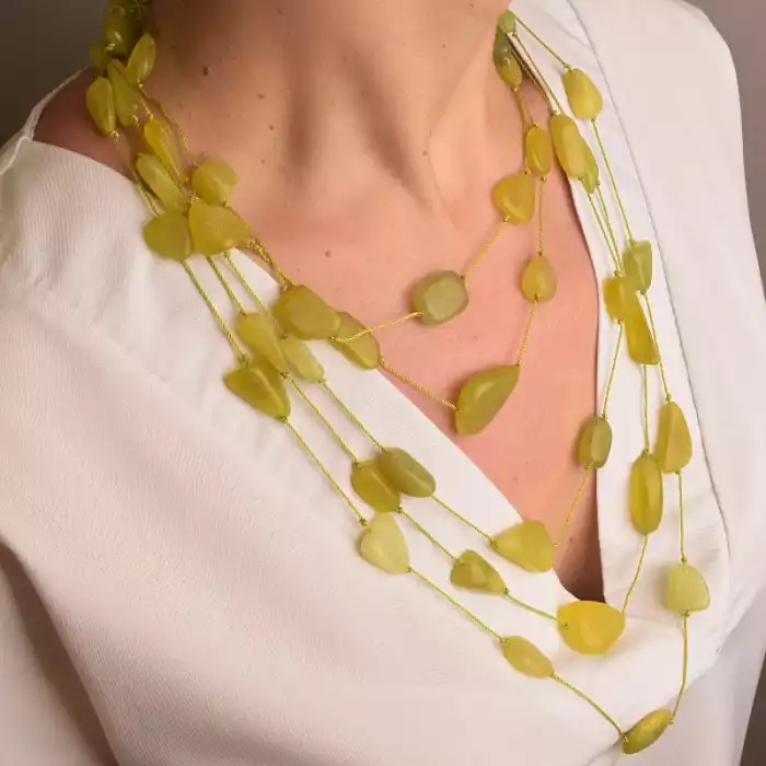 🏷️️ Намисто Нефрит 50 см ss_64681