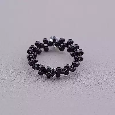 🏷️️ Каблучка Бісер, Сrystal F-84793