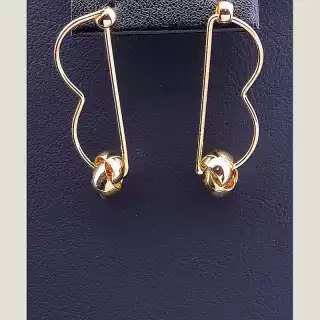 Сережки пусети Xuping (позолота 18к)