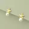 🏷️️ Сережки пусети морська зірка Xuping Майорка (позолота 18к лимонна) F-100960