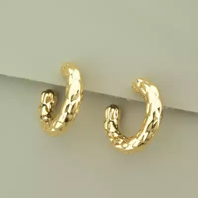 🏷️️ Сережки кільця пусети Xuping (позолота 18к) F-103197