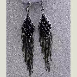 Сережки петля Чеський кришталь, Сrystal