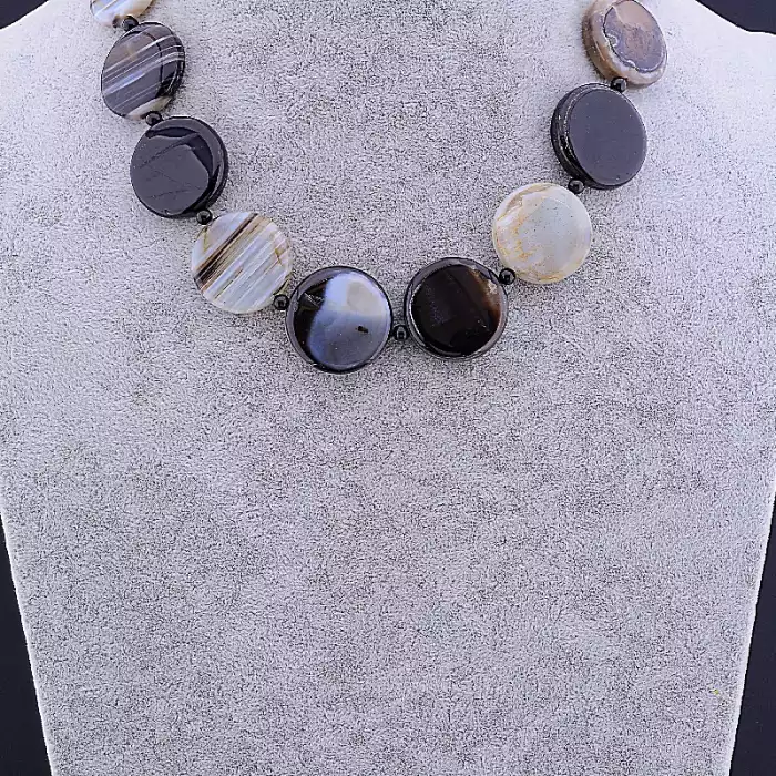 🏷️️ Намисто Агат 45 см ss_79441