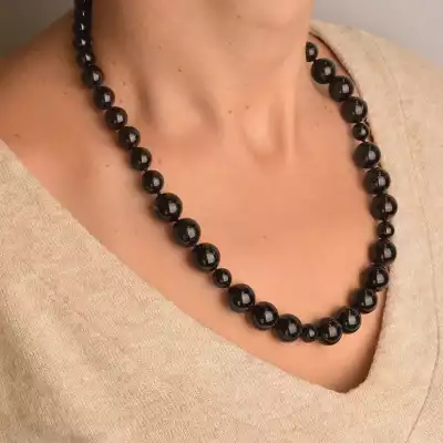 🏷️️ Намисто Турмалін срібло (925 проба) 50 см F-89150