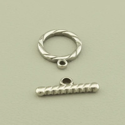 Замочок метал (16х16 мм, з петлею, срібний)