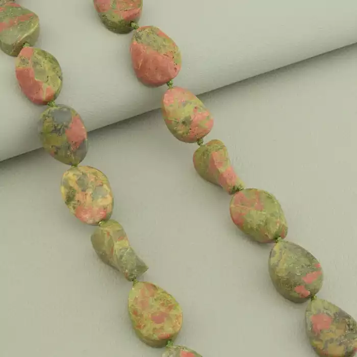 🏷️️ Намисто Епидот 90 см ss_59227