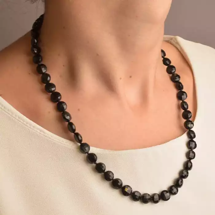 🏷️️ Намисто Турмалин 49 см. (срібло 925 проба) ss_91099