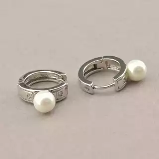 Сережки кільця Xuping Майорка (родій)