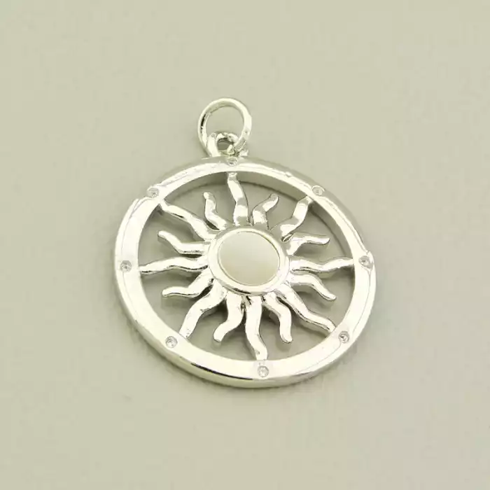 🏷️️ Кулон Фіаніт 22х22мм. (родій) ss_106496