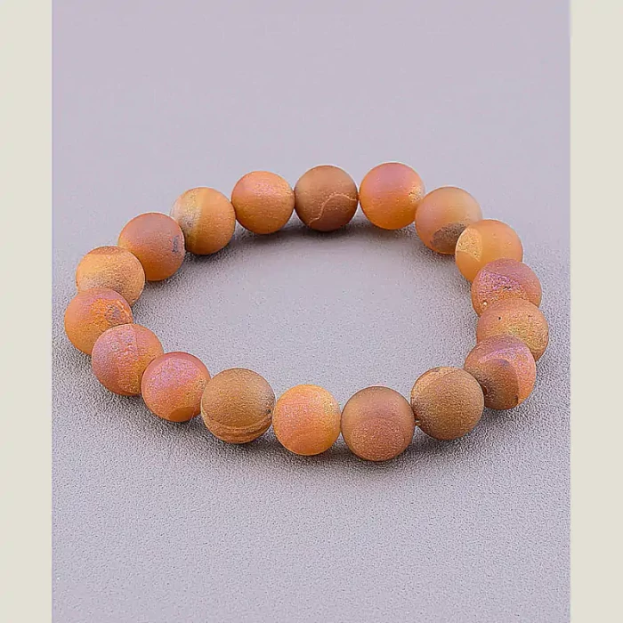 🏷️️ Браслет резинка Агат 18 см ss_71157