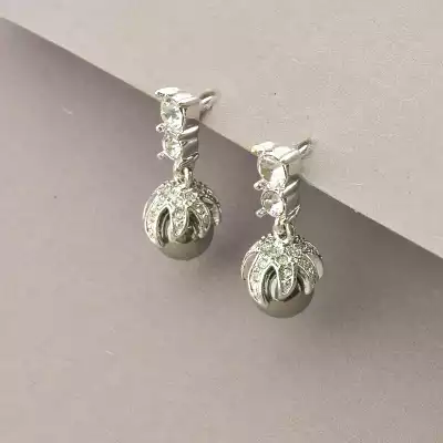 🏷️️ Набір Підвіска + Каблучка + Сережки Winniana Фіаніт 45 см. (родій) F-92086