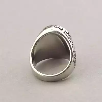 🏷️️ Перстень Stainless Steel Перламутр медична сталь 316L21 р F-91173