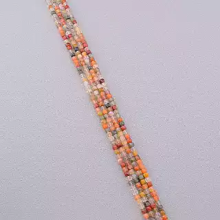 Намистини Самоцвіти 39 см на нитці (натуральне каміння, без застібки) грановані