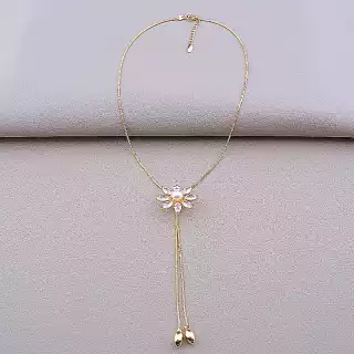 Підвіска квітка Xuping Майорка 49 см (позолота 18к)