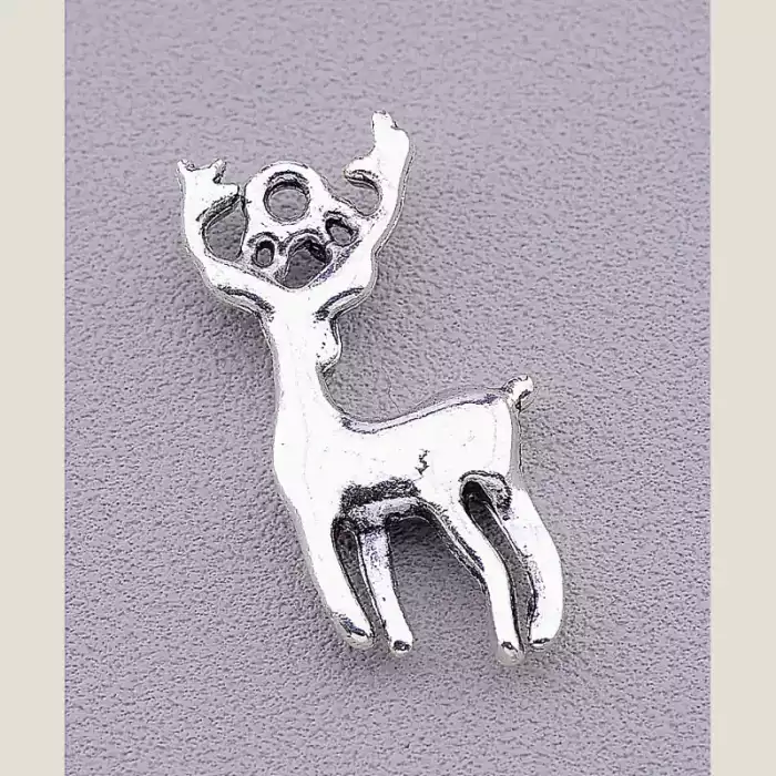 🏷️️ Кулон олень метал 25x12 мм ss_76048