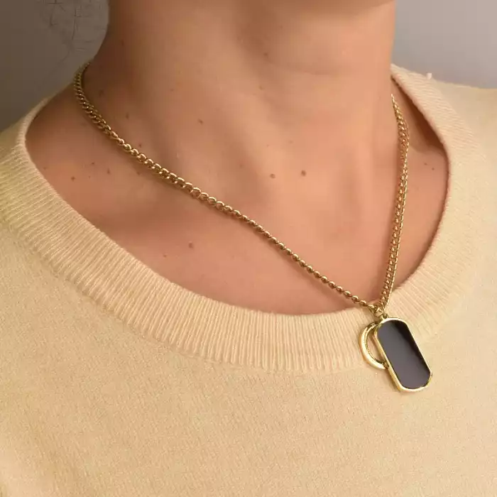 🏷️️ Підвіска Xuping емаль 40 см (позолота 14k лимонна) ss_93431