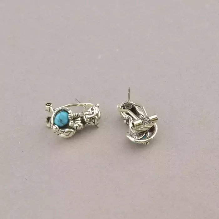 🏷️️ Підвіска + Серьги Бірюза 47 см. ss_94131