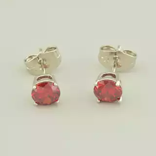 Сережки пусети Xuping Фіаніт (родій)