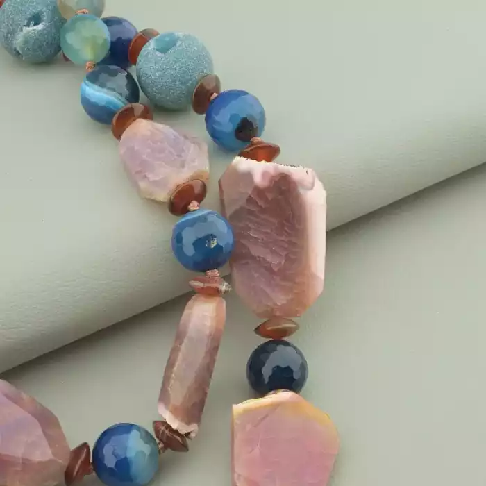 🏷️️ Намисто Агат 90 см ss_79128