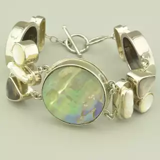 Браслет петля Перли, Перламутр, Галіотіс 22 см.