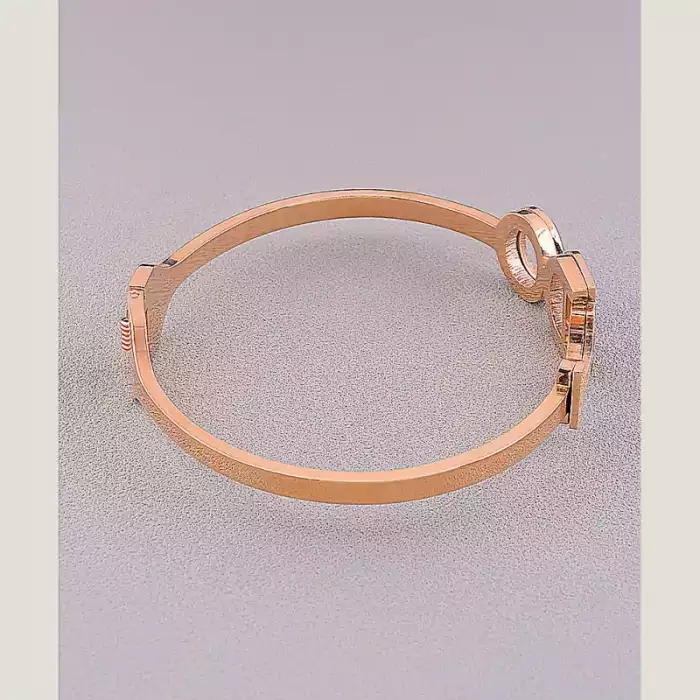 🏷️️ Браслет шарнірний Stainless Steel Фіаніт 16 см (позолота 18к) ss_79340