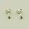 🏷️️ Сережки мінімалі пусети Xuping Фіаніт (родій) F-104038