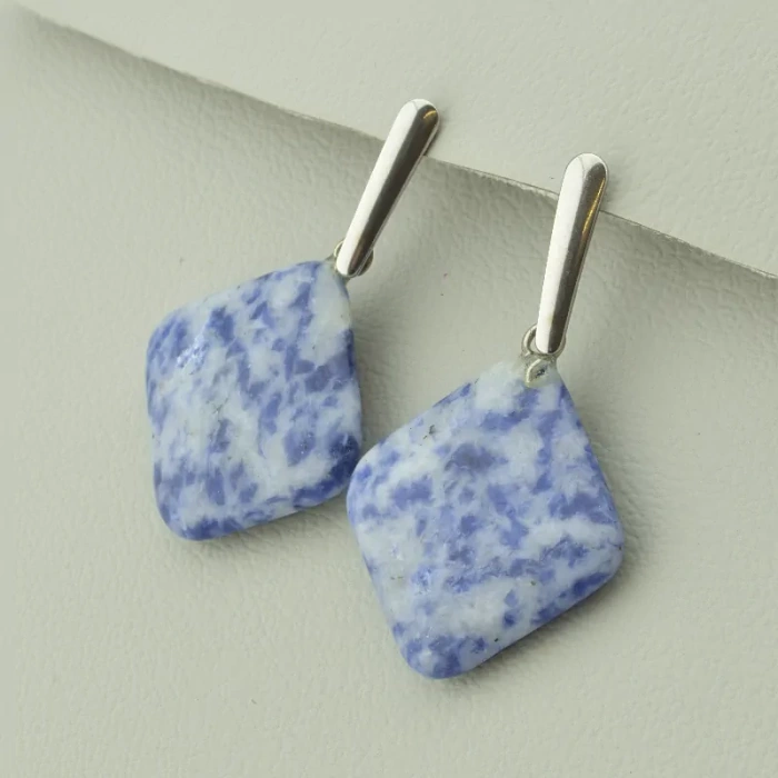 Сережки Stainless Steel Содалит ss_69078 ss_69078