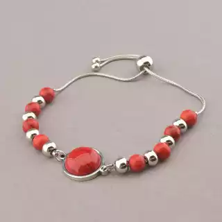 Браслет Stainless Steel Корал Медична сталь 316L 17 см