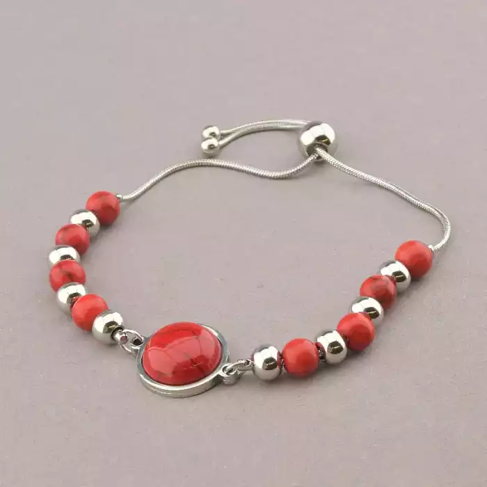 🏷️️ Браслет Stainless Steel Корал Медична сталь 316L 17 см F-105478