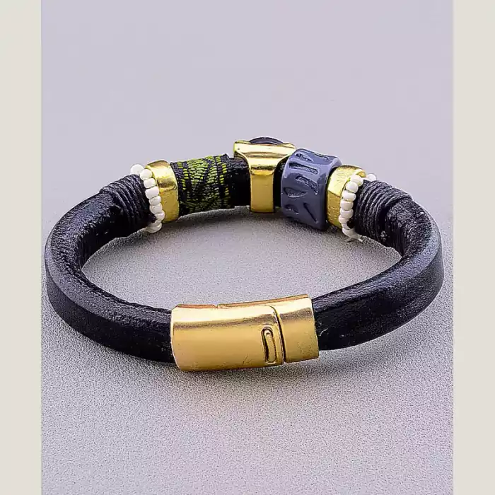 🏷️️ Браслет з магнітною застібкою Агат 17 см ss_10227