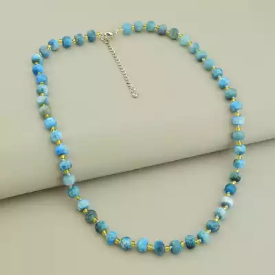 Намисто Ларімар, Апатит 46 см