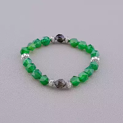 🏷️️ Браслет резинка Агат 17 см F-81115