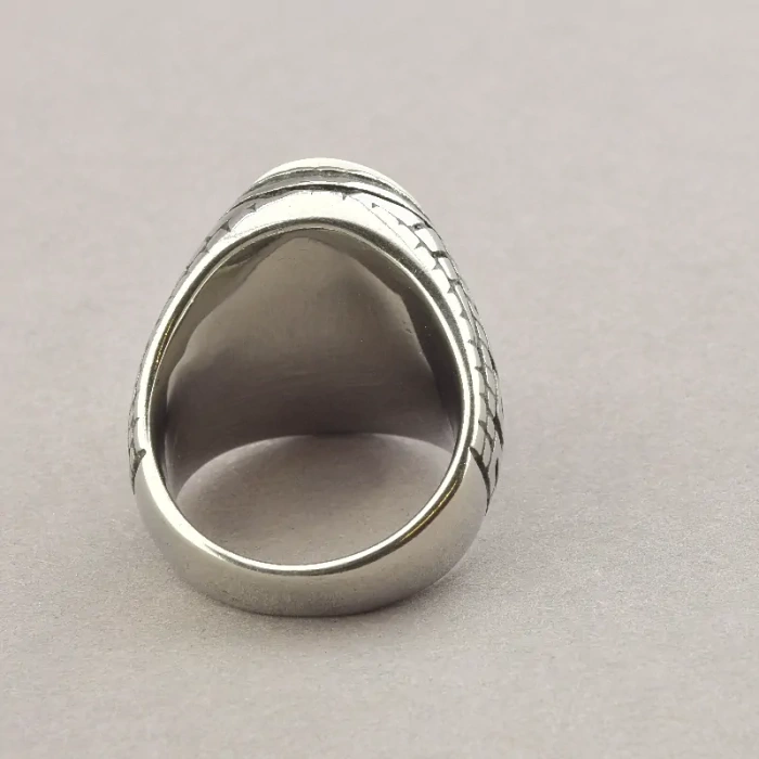 🏷️️ Перстень Stainless Steel Перламутр медична сталь 316L24, 3 р ss_60505