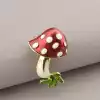 🏷️️ Брошка гриб мухомор емаль 40х25 мм F-72229