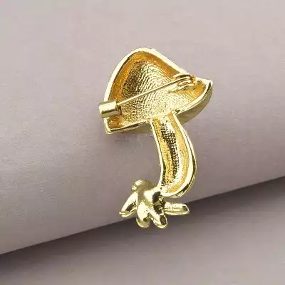 🏷️️ Брошка гриб мухомор емаль 40х25 мм F-72229