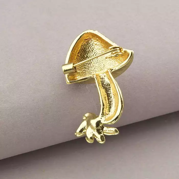 🏷️️ Брошка гриб мухомор емаль 40х25 мм ss_72229