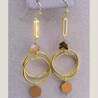 Сережки застібка гачком Juleeze