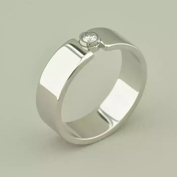 🏷️️ Каблучка Xuping Фіаніт (родій) ss_100963