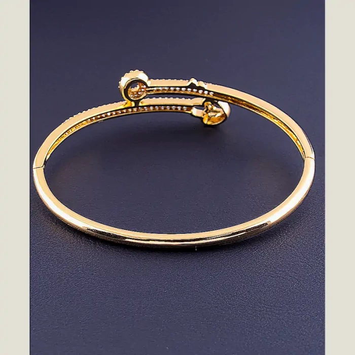 🏷️️ Браслет шарнірний Xuping Фіаніт 17 см (позолота 18к) ss_76599