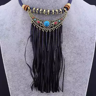 🏷️️ Підвіска замш 45 см Hand Made F-18253