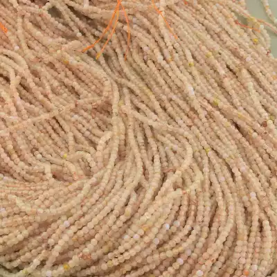 🏷️️ Намистини Сонячний камінь, Волосатик 40 см. 2мм. на нитці (натуральне каміння, без застібки) F-103307