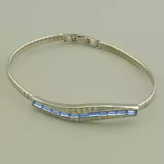 Браслет складний Abella Фіаніт 19 см.