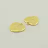 🏷️️ Кулон овен серце Фіаніт 14х13 (позолота 18к (лимонна)) F-96856