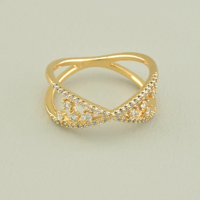 🏷️️ Каблучка Xuping Фіаніт (позолота 18к) ss_97296