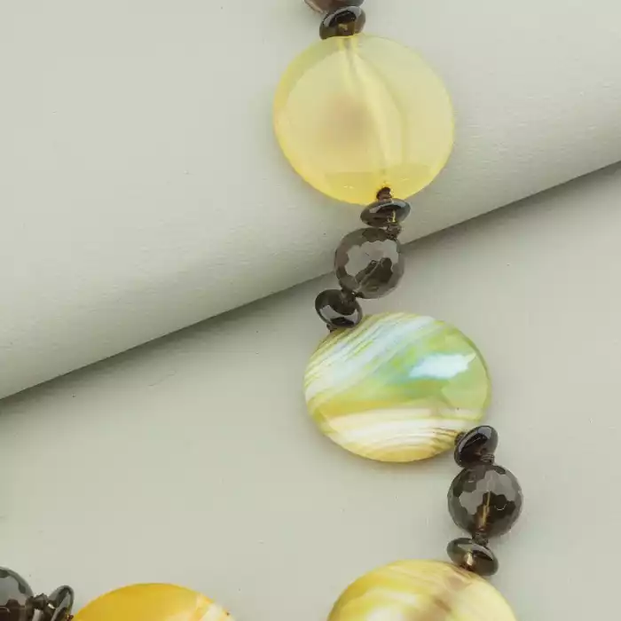 🏷️️ Намисто Сердолік, Агат 45 см ss_69609