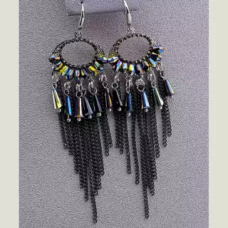 Сережки петля Чеський кришталь