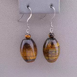 Сережки петля Тигрове око