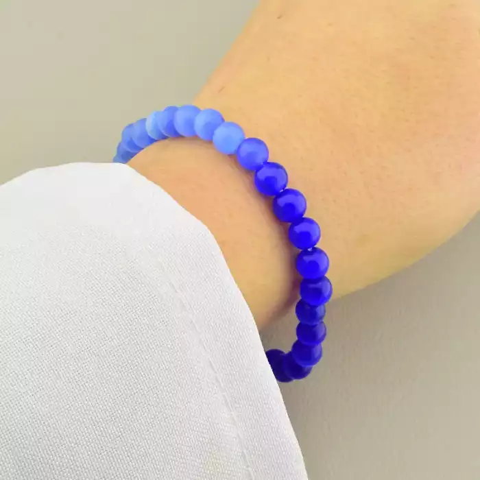 🏷️️ Браслет на резинці Котяче око 18 см F-105883